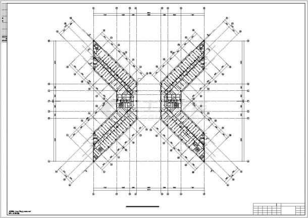  -2+11层28400.4平米X型办公楼给排水设计图-图二