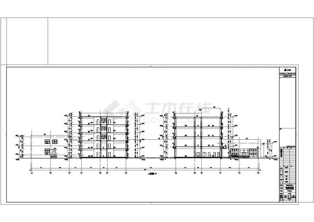 某航空货运站生产保障用房建筑方案设计施工CAD图纸-图二