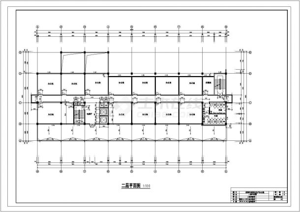 某六层（局部7层）6032平米环保科技生产办公楼毕业设计（含建筑、结构、计算书）-图二