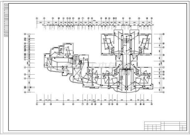 某地区商住楼电气CAD设计施工图纸-图二