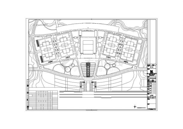 上海市崇明区某实验中学总平面规划设计CAD图纸（占地13公顷）-图一