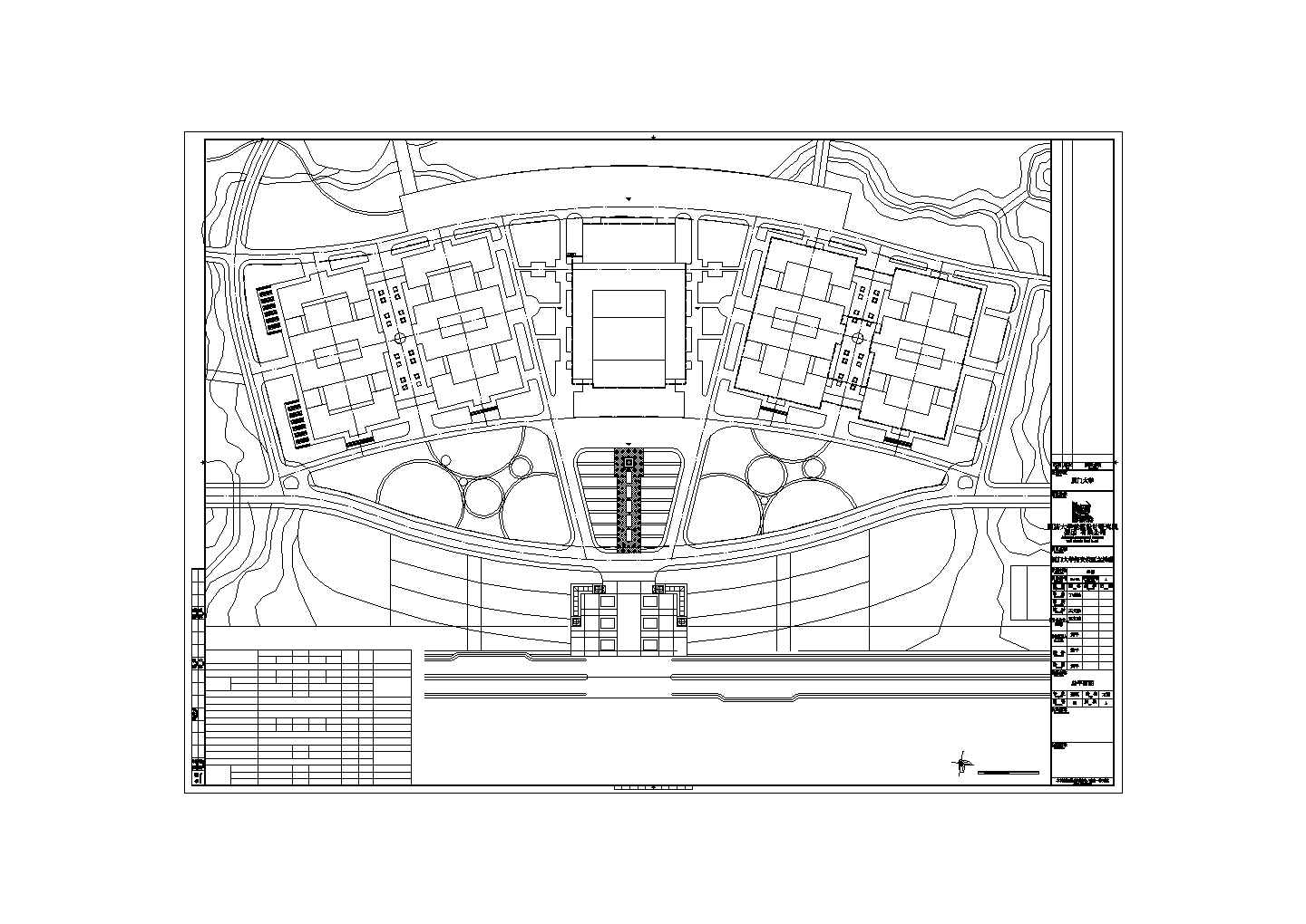 上海市崇明区某实验中学总平面规划设计CAD图纸（占地13公顷）