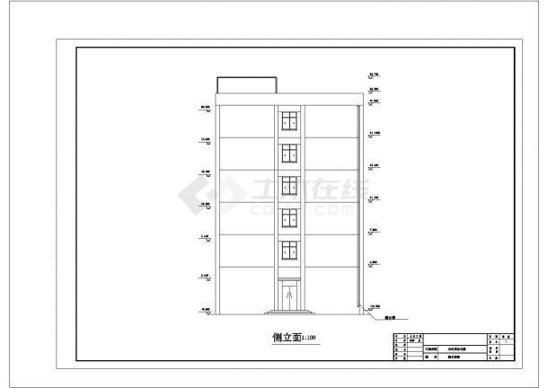 北京电大六层综合办公楼毕业设计（计算书和图纸）-图一