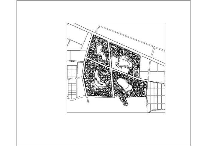 某别墅区规划图CAD图纸设计_图1