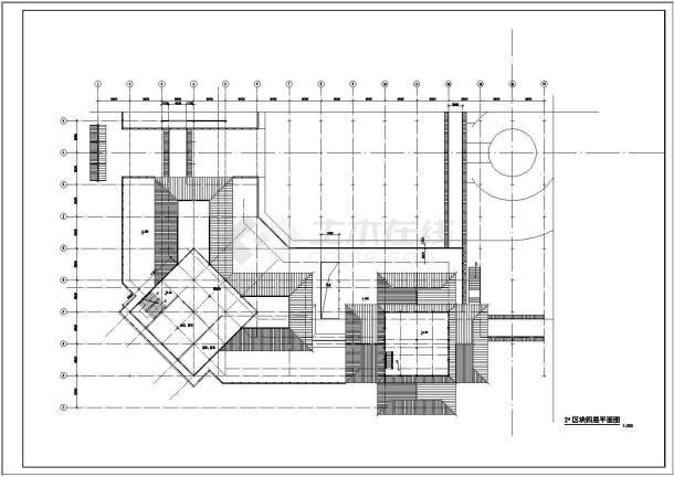 某大型娱乐中心CAD综合楼建筑设计施工图纸-图二