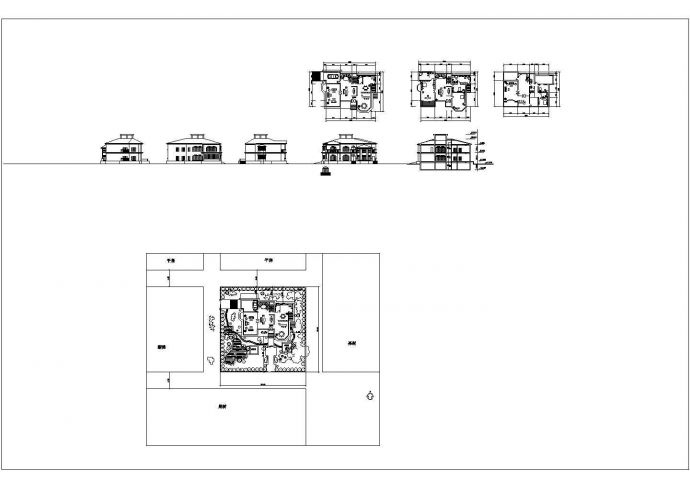 某美式别墅CAD大样完整设计详细图_图1