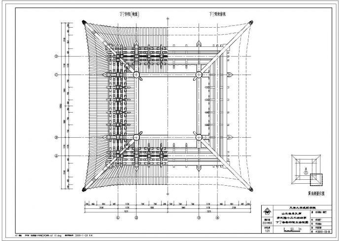某碑亭CAD全套构造详细设计图纸_图1