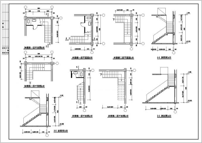 某仿古清式三层公建CAD完整构造施工图_图1