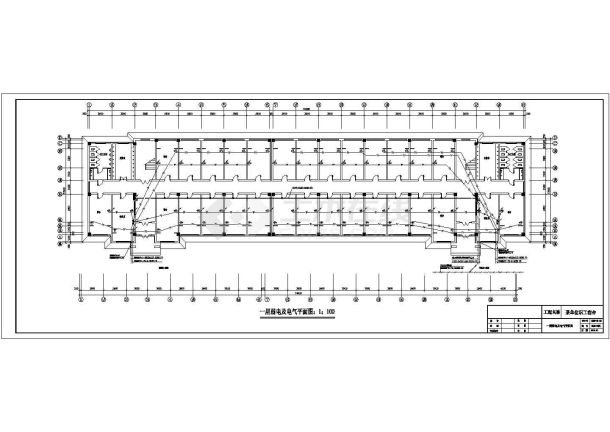 电气设计_某五层宿舍楼全套电气CAD图-图二