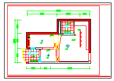 一室一厅花园房装饰cad施工设计方案图纸-图二