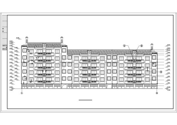 [北方多层]详细的住宅楼cad建筑设计施工图纸-图二