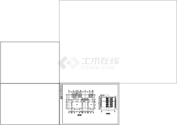 [北京]多层住宅楼建筑cad设计施工图纸-图一
