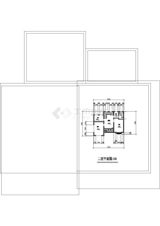 简单小别墅设计图CAD图纸设计【 平立剖 厨房卫生间详图】-图二