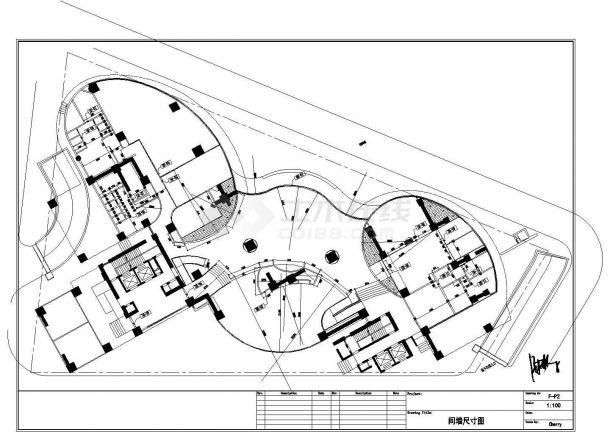 [珠海]某地1600㎡住客会所全套装修设计施工图(含材料表)-图二
