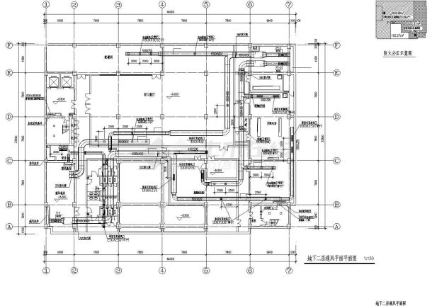 【江苏】某地某整套办公楼VRV空调系统设计cad施工图-图一