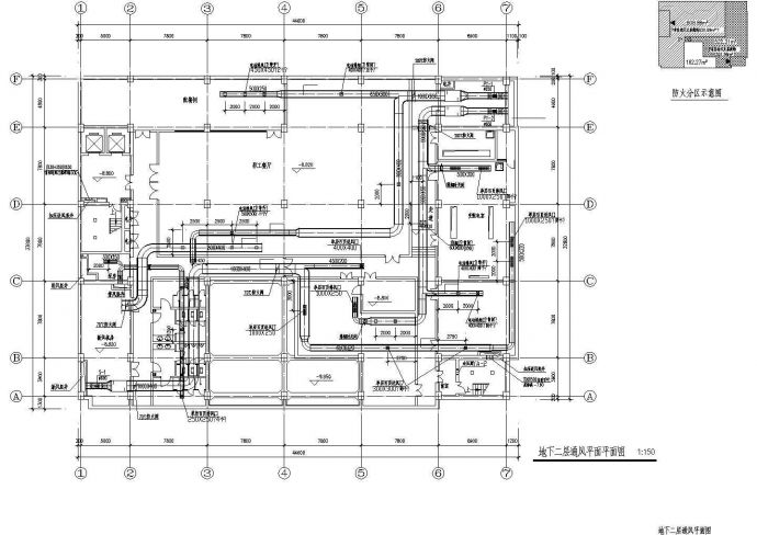 【江苏】某地某整套办公楼VRV空调系统设计cad施工图_图1
