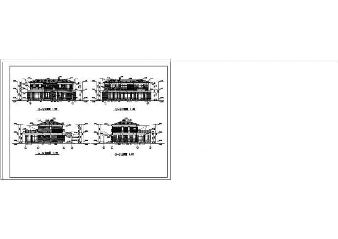 某欧式别墅cad图纸设计（含建筑设计，含给排水设计）_图1