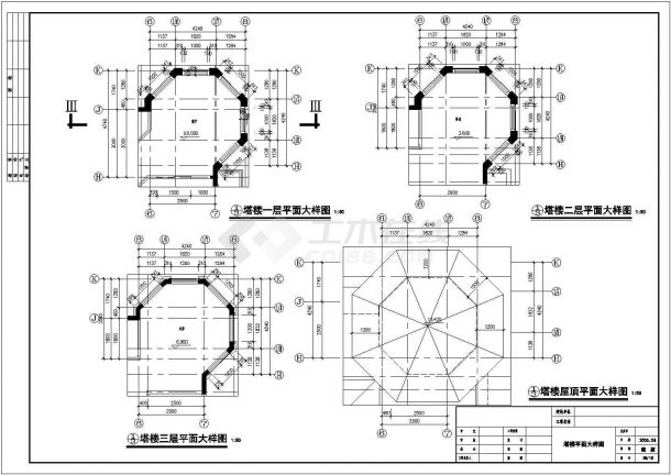 高档型中高层别墅建筑规划设计CAD布置图-图一