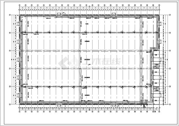 厂房设计_某大型工业厂房采暖设计cad全套施工图（含设计说明）-图二
