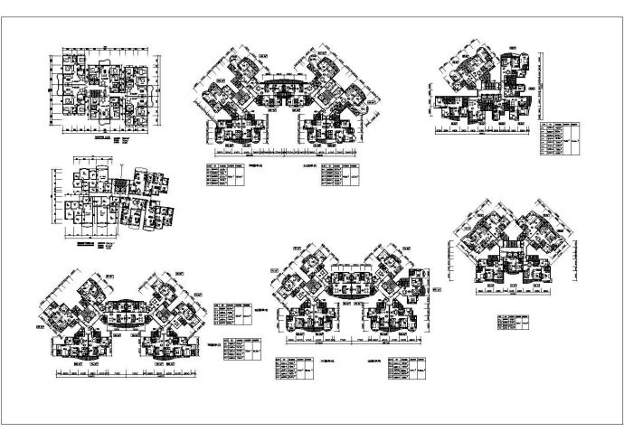 某高层住宅户型CAD大样设计经典集合_图1