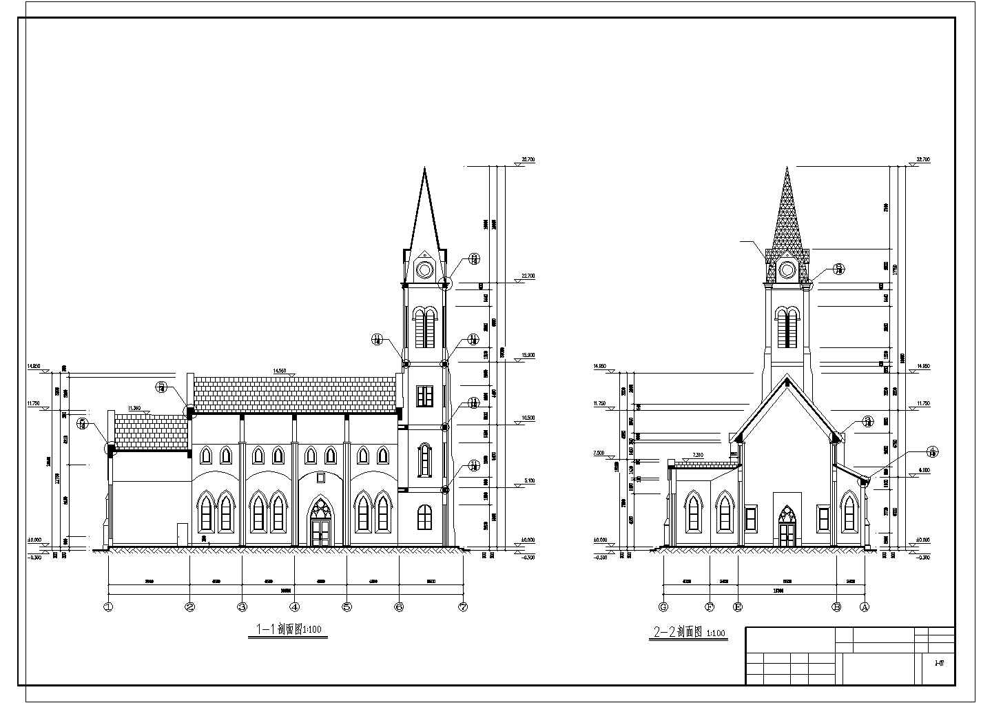 [欧式]教堂全套建筑cad设计及规划施工图纸