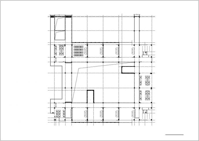 郑州市建设路某私立中学5层框架结构教学楼建筑设计CAD图纸_图1