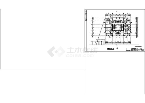 [上海]某高层楼建筑cad施工详细设计图-图二
