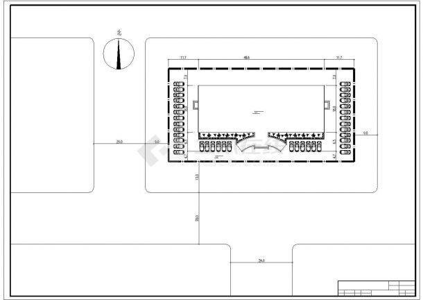 5324平米，五层钢框架办公楼毕业设计（计算书pdf、建筑、结构图）-图一