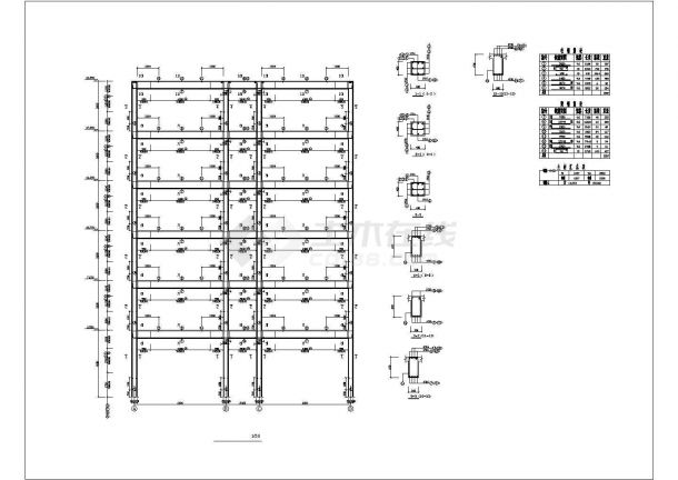 5615平米，六层高校办公楼全套毕业设计（含计算书，建筑、结构图）-图一