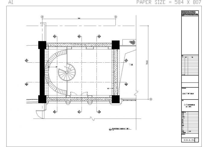 某地意大利风格西餐厅全套室内施工设计cad图纸_图1