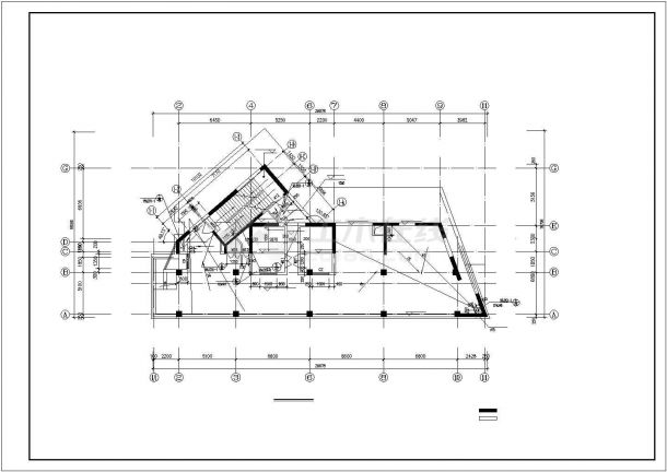 某5673平米十五层商业办公楼综合楼建筑施工CAD图纸-图一
