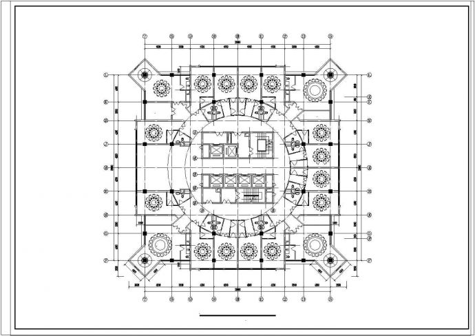 [星级酒店]一套五星级酒店设计cad方案施工图纸_图1