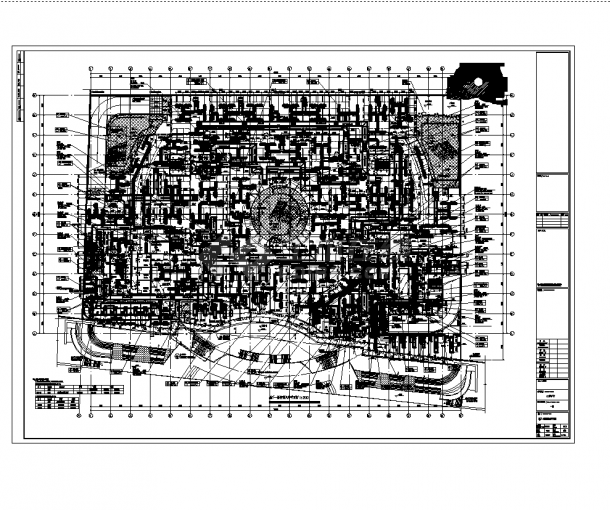 江苏某地下购物中心空调通风设计施工cad图纸-图二