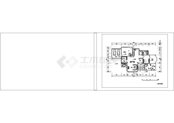 1+2+1夹层豪华别墅建筑设计图CAD图纸设计【平立剖】-图二