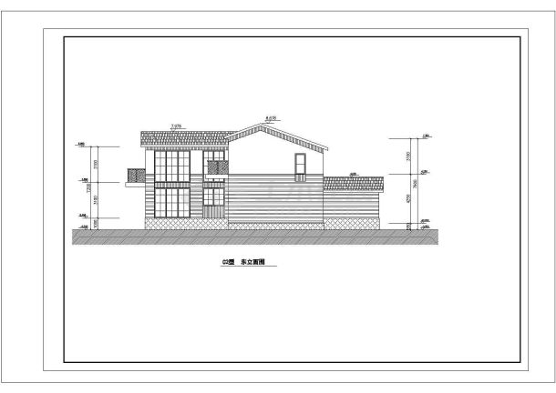 1+2层380.6平米别墅建筑方案设计图CAD图纸设计【平立剖】-图一
