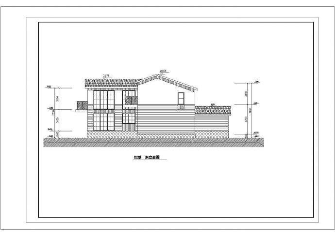 1+2层380.6平米别墅建筑方案设计图CAD图纸设计【平立剖】_图1