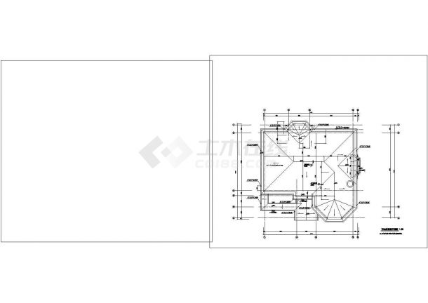 某二层钢结构别墅建筑施工图CAD图纸设计-图一