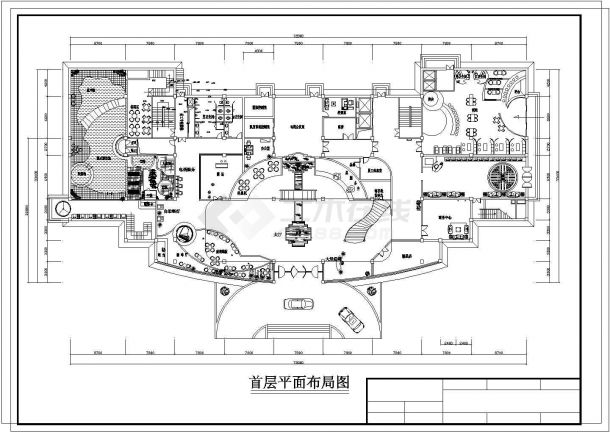 酒店平工程CAD布置参考图-图二