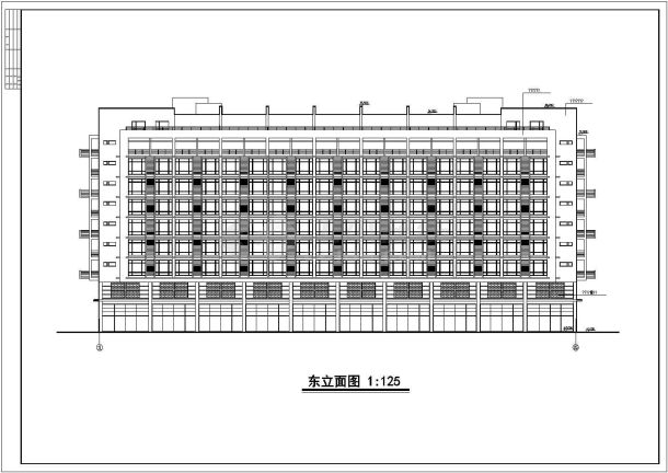 某小区小高层单身公寓建筑全套方案设计施工CAD图纸-图二