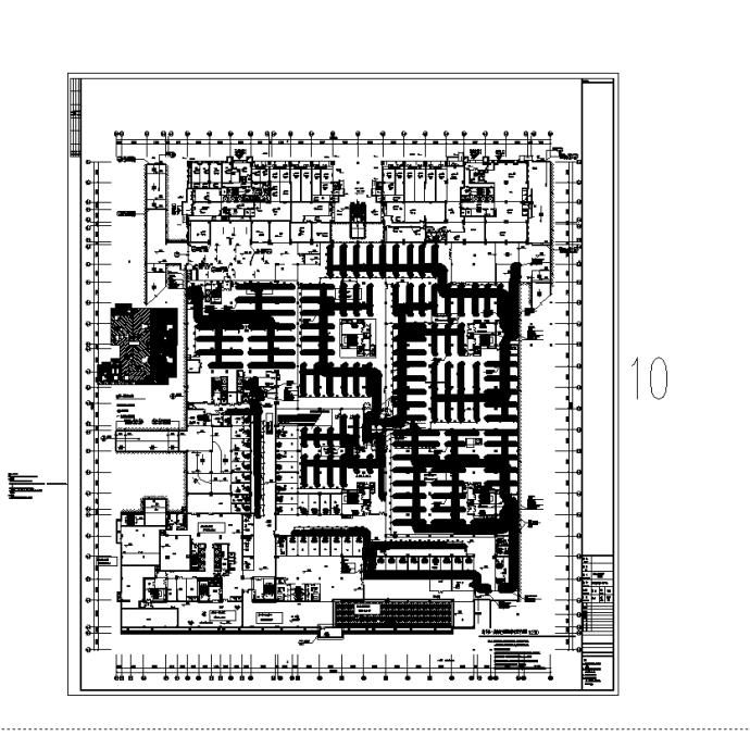 重庆某广场综合地下室空调通风设计施工cad图纸_图1