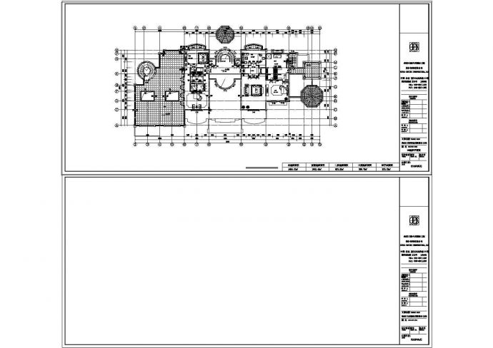 顶级豪华庄园式别墅建筑cad施工设计图纸_图1