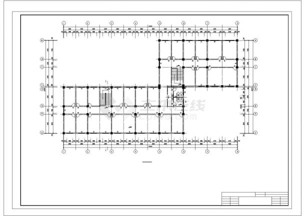 5143.67平米六层框架办公楼全套建筑图纸-图二