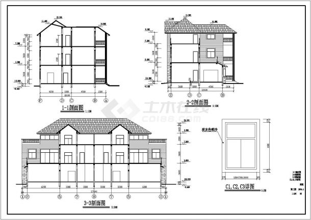 某地区高层住宅建筑全套方案设计施工CAD图纸-图二