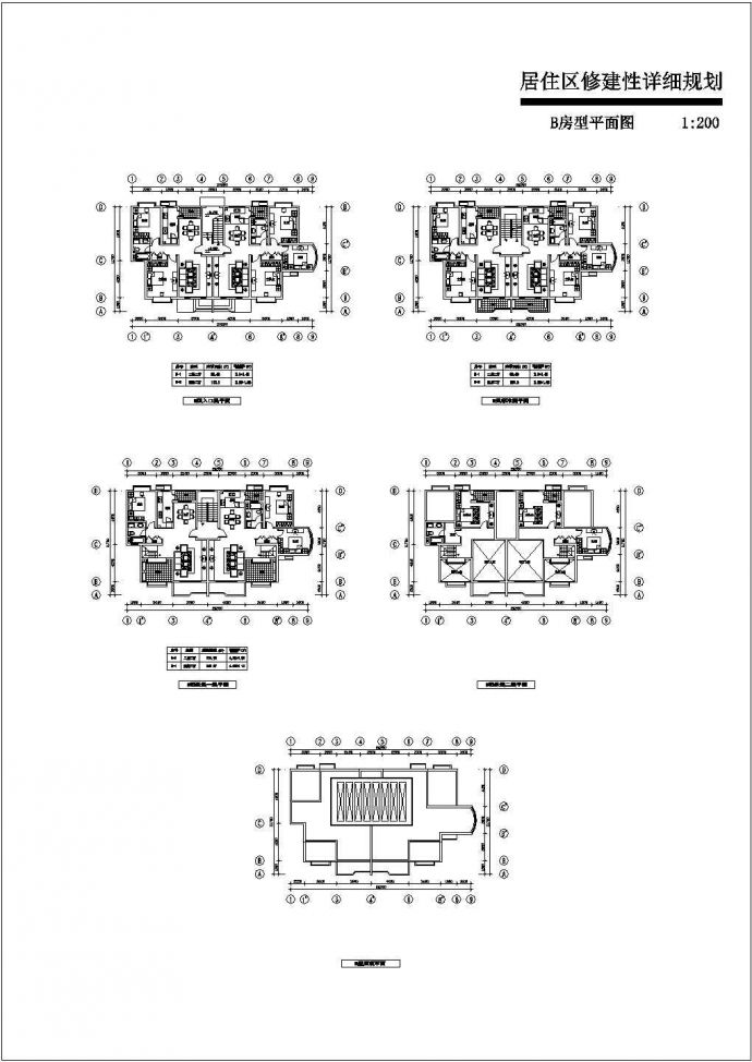 某地区高层住宅楼建筑全套方案设计施工CAD图纸_图1