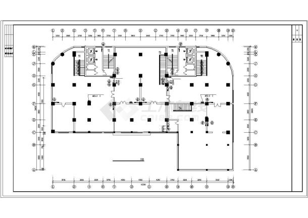 某商务公寓建筑水暖设计全套cad施工图纸-图一