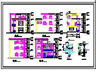 12个别墅建筑设计方案施工图纸-图二