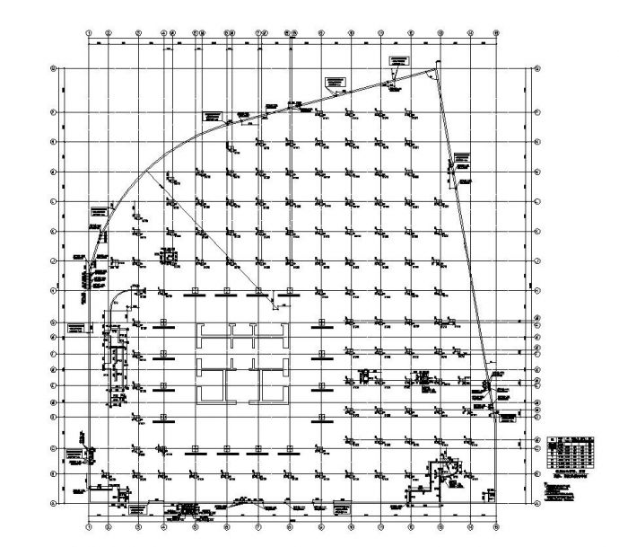 某环球大厦地下室结构设计图_图1
