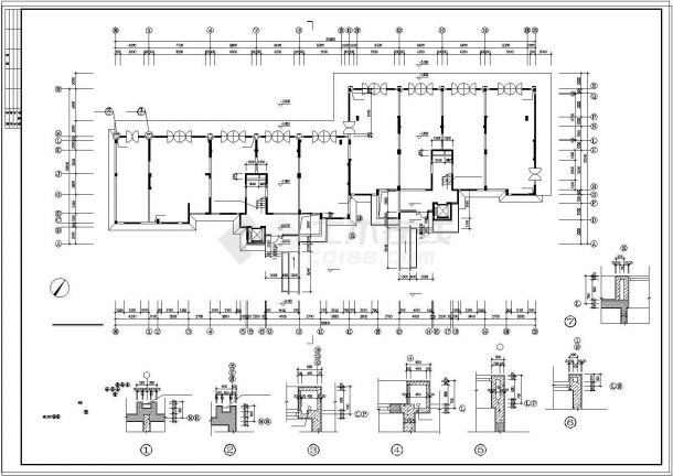 某地区高层住宅楼整体建筑设计cad图纸-图一