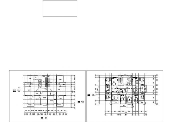 某地区小区高层公寓住宅楼建筑户型方案设计施工CAD图纸_图1