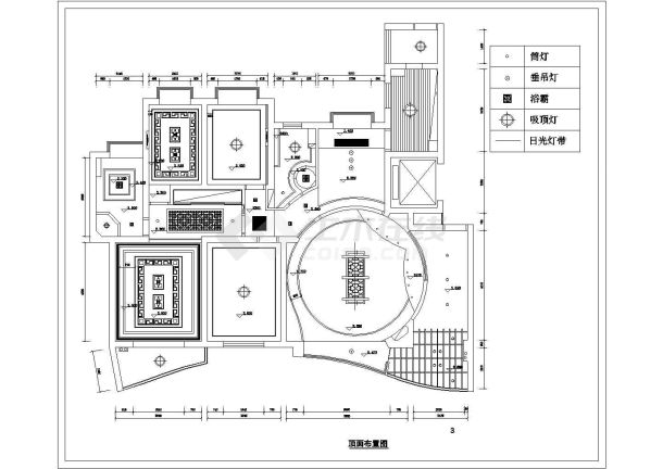 某古典风格家具装修CAD设计大样图-图二